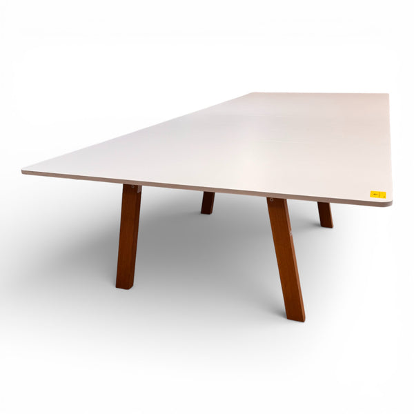 Møte/-Kantinebord 430x180 med hvit bordplate